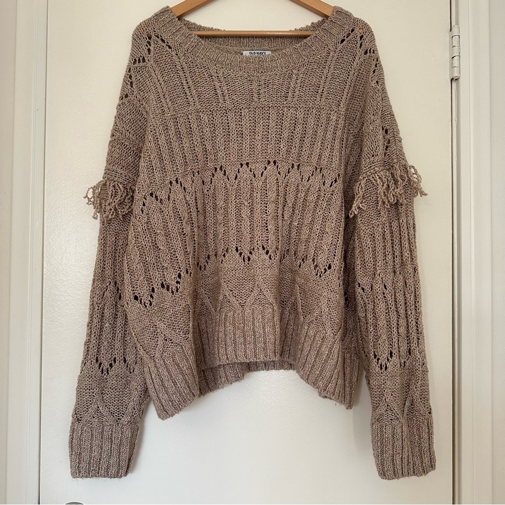 Old Navy Women's Knit Sweater - Taupe